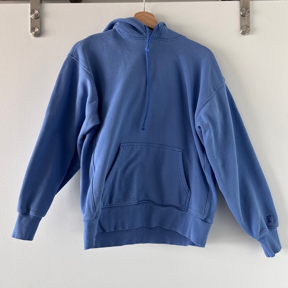 TNA Tops - Aritzia TNA Boyfriend Blue Hoodie Sweatshirt